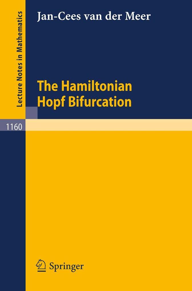Produktbild: The Hamiltonian Hopf Bifurcation | Jan Cornelis Van Der Meer