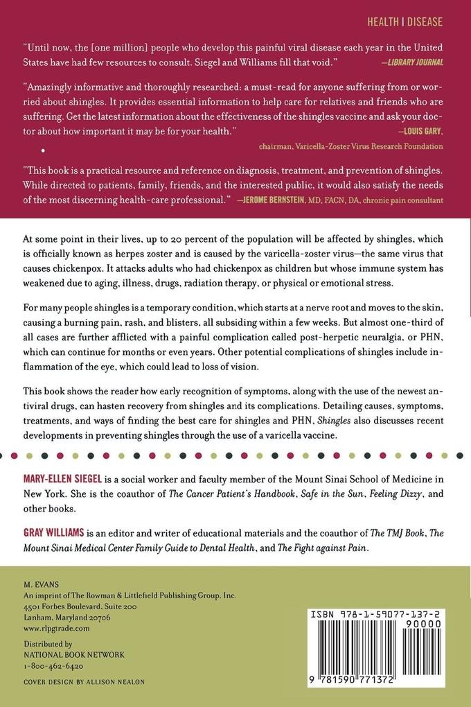 Weitere Ansicht: Shingles | Mary-Ellen Siegel, Gray Williams