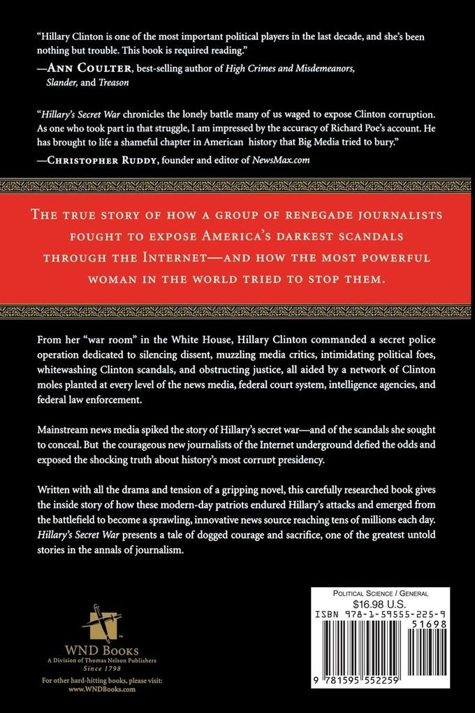 Weitere Ansicht: The Hillary's Secret War | Richard Poe