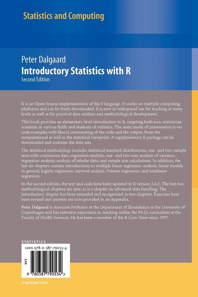Weitere Ansicht: Introductory Statistics with R | Peter Dalgaard