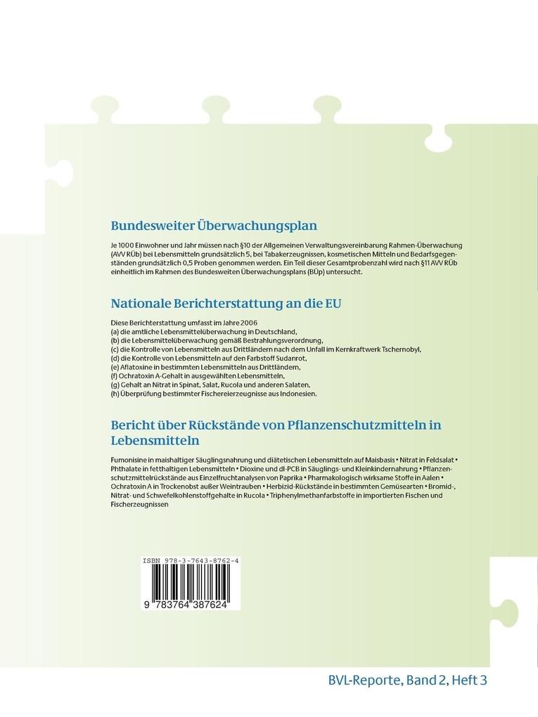 Weitere Ansicht: Berichte zur Lebensmittelsicherheit 2006