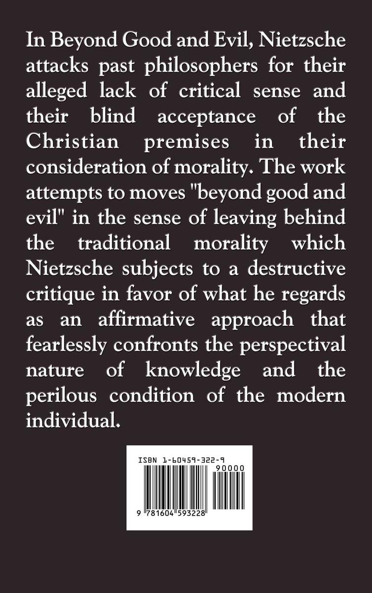 Weitere Ansicht: Beyond Good and Evil - A Revolutionary Examination of Morality, Truth, and the Foundations of Modern Thought | Friedrich Wilhelm Nietzsche