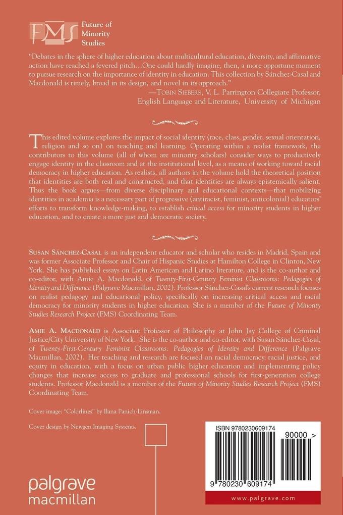 Weitere Ansicht: Identity in Education | S. Sánchez-Casal