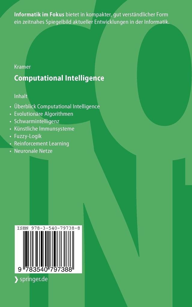 Weitere Ansicht: Computational Intelligence | Oliver Kramer