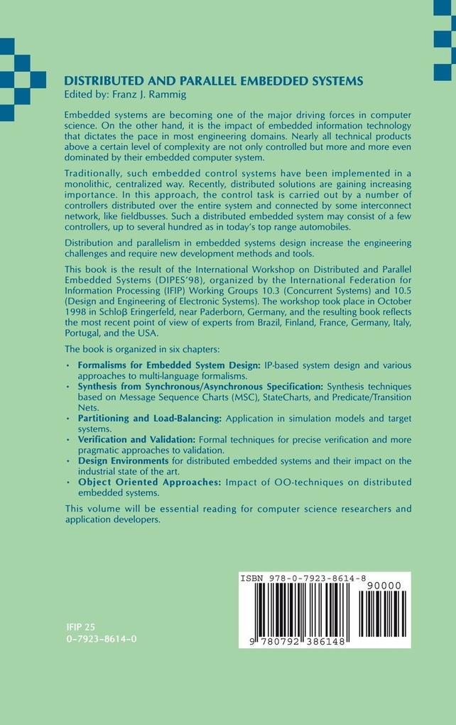 Weitere Ansicht: Distributed and Parallel Embedded Systems