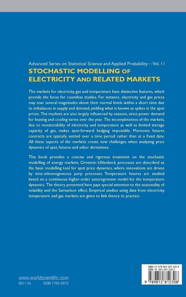 Weitere Ansicht: STOCHASTIC MODELING OF ELECTRICITY.(V11) | Al Fred Espen Benth Et