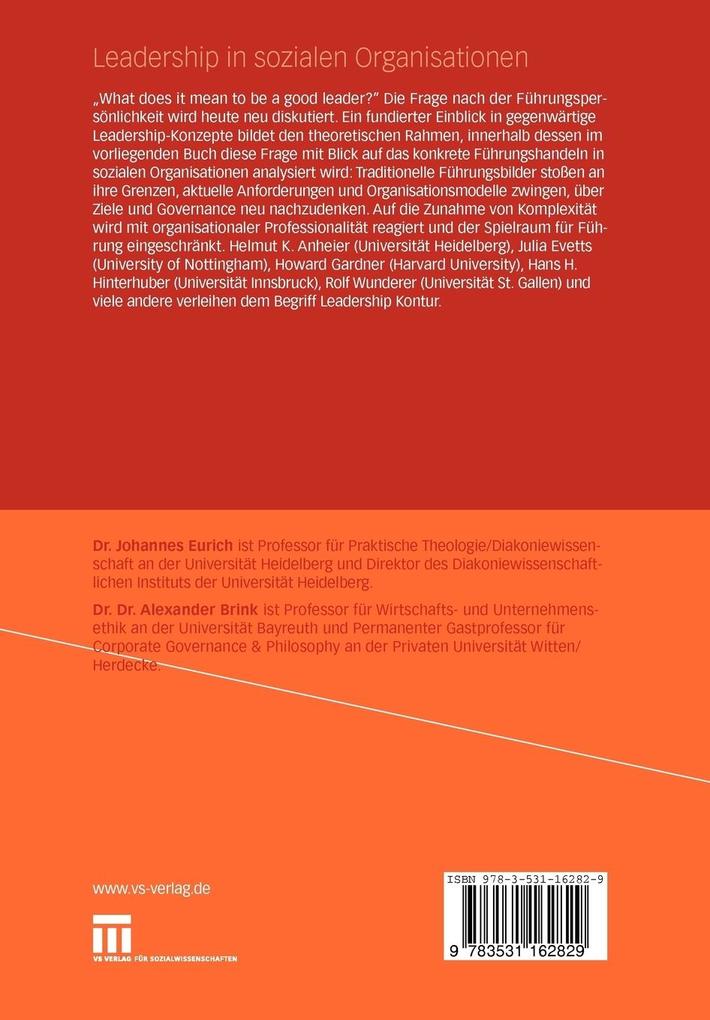 Weitere Ansicht: Leadership in sozialen Organisationen