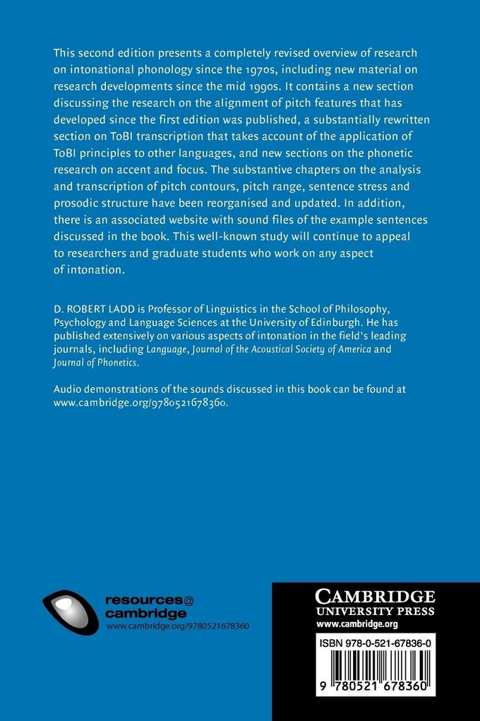 Weitere Ansicht: Intonational Phonology | D. Robert Ladd