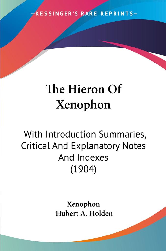 Produktbild: The Hieron Of Xenophon | Xenophon