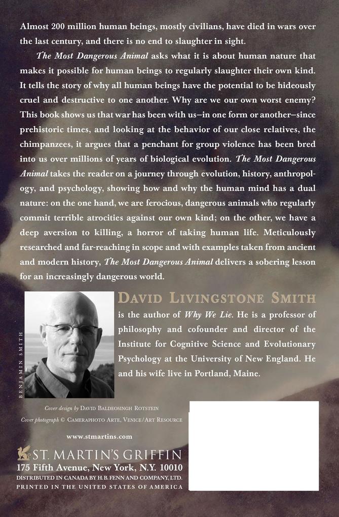Weitere Ansicht: The Most Dangerous Animal | David Livingstone Smith