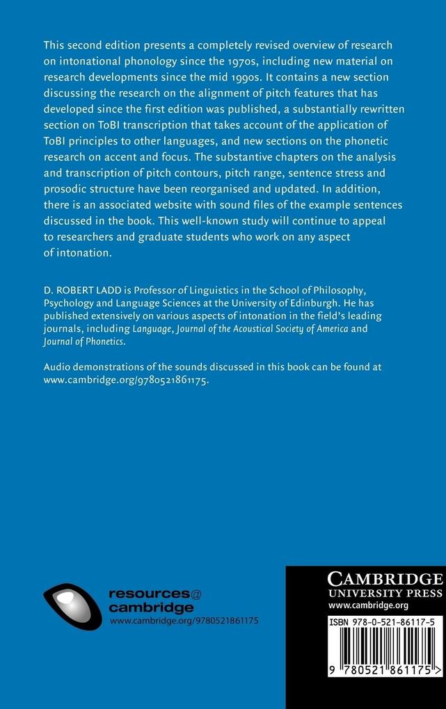 Weitere Ansicht: Intonational Phonology | D. Robert Ladd