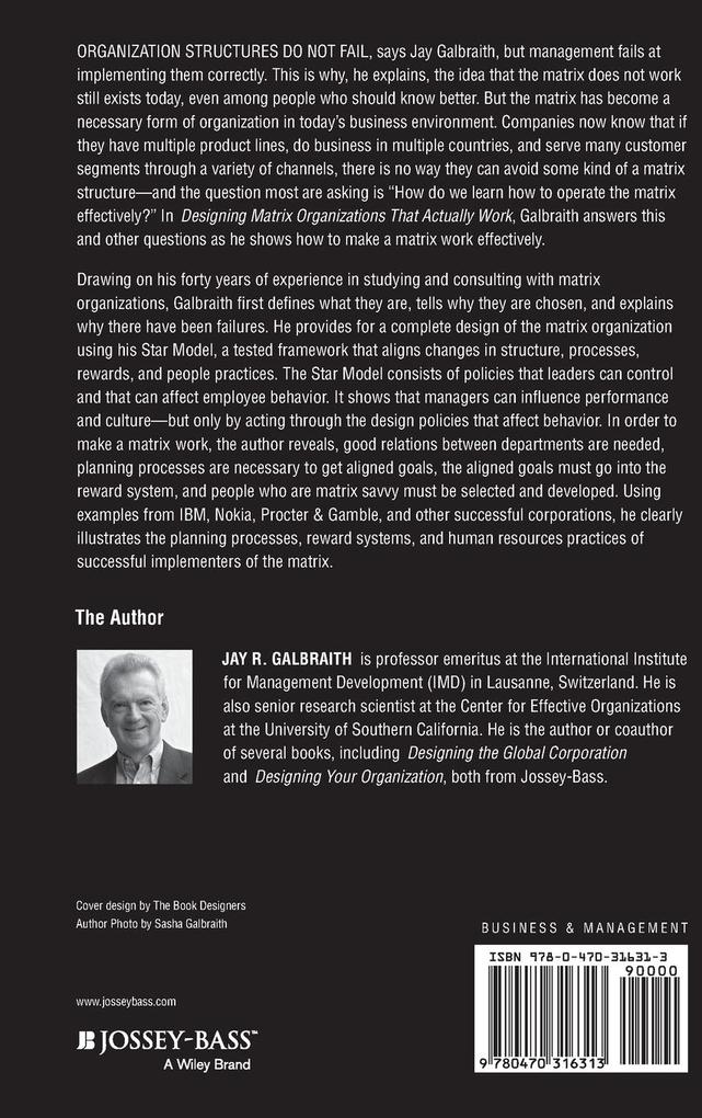 Weitere Ansicht: Designing Matrix Organizations That Actually Work | Jay R Galbraith