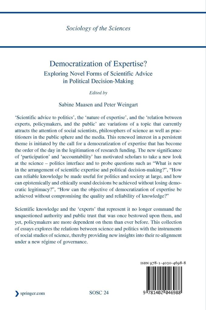 Weitere Ansicht: Democratization of Expertise?