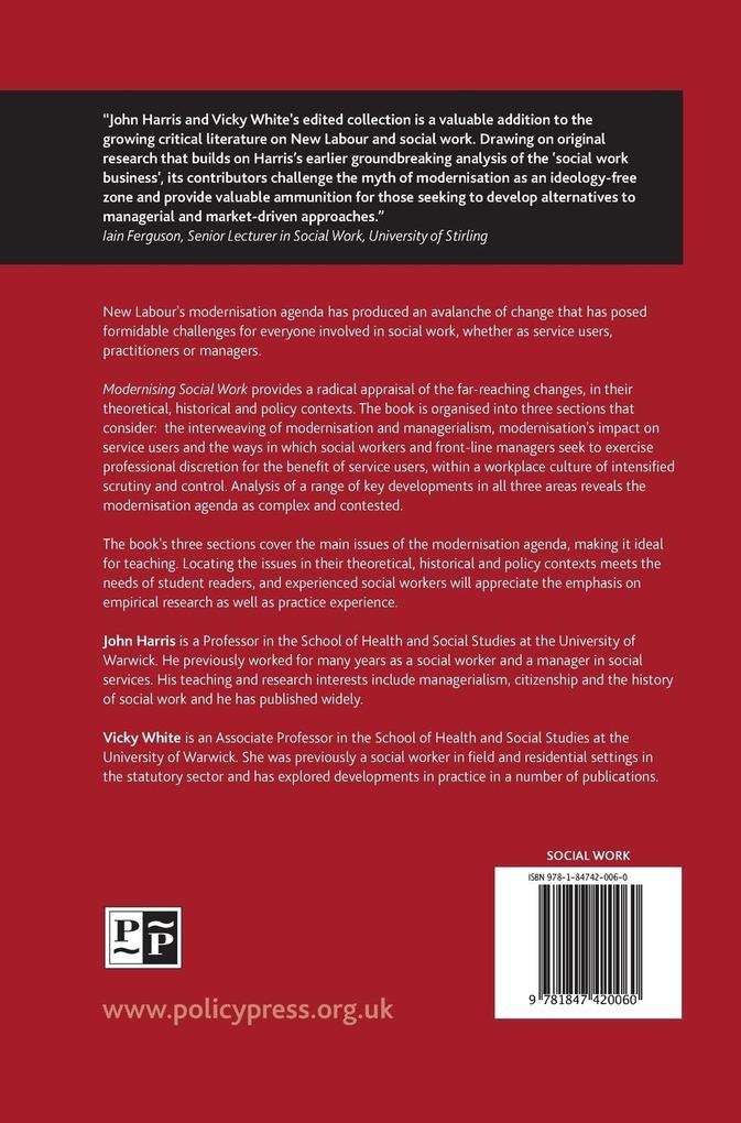Weitere Ansicht: Modernising social work