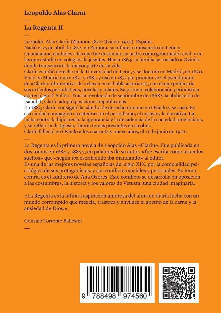 Weitere Ansicht: La Regenta | Leopoldo Alas Clarín