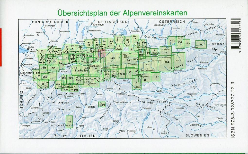 Weitere Ansicht: DAV Alpenvereinskarte 06 Rofan 1 : 25 000