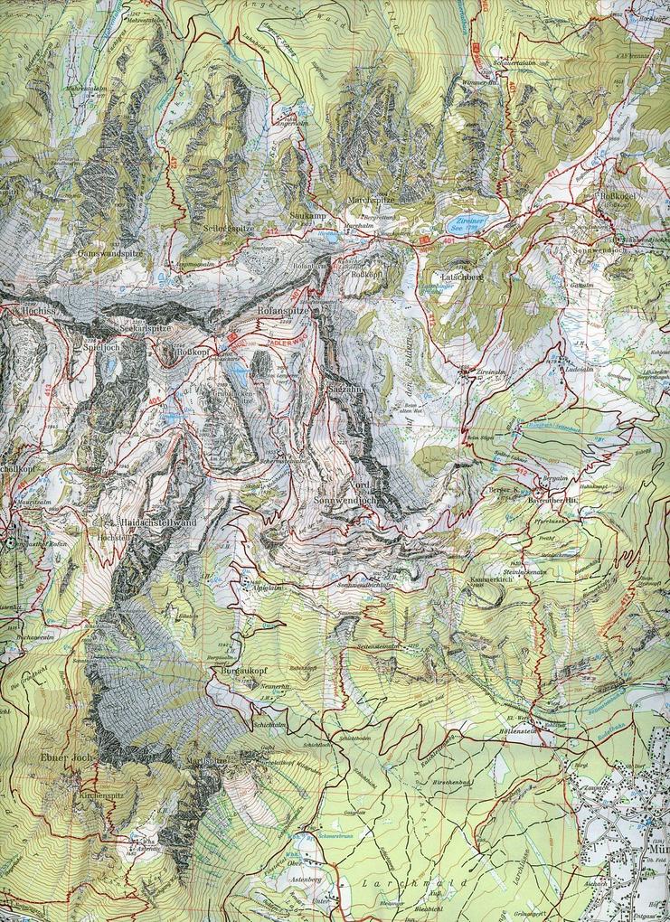 Weitere Ansicht: DAV Alpenvereinskarte 06 Rofan 1 : 25 000