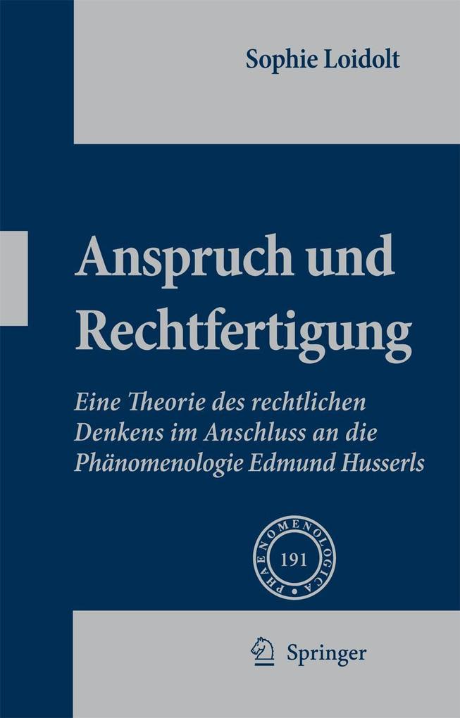 Produktbild: Anspruch und Rechtfertigung | Sophie Loidolt