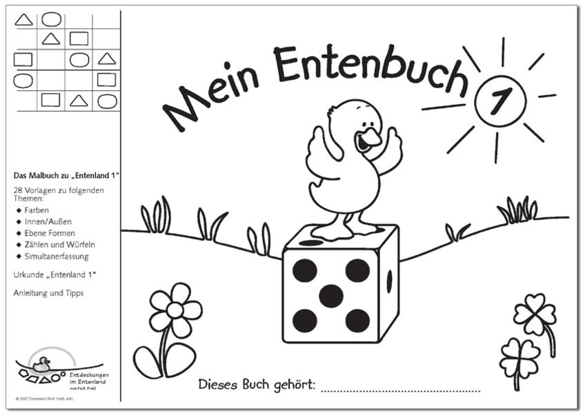 Produktbild: Mein Entenbuch 1, Das Malbuch zu "Entenland 1" | Gerhard Preiss, Monika Janzer