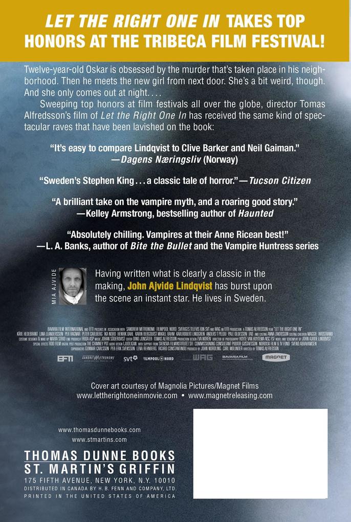 Weitere Ansicht: Let the Right One in | John Ajvide Lindqvist