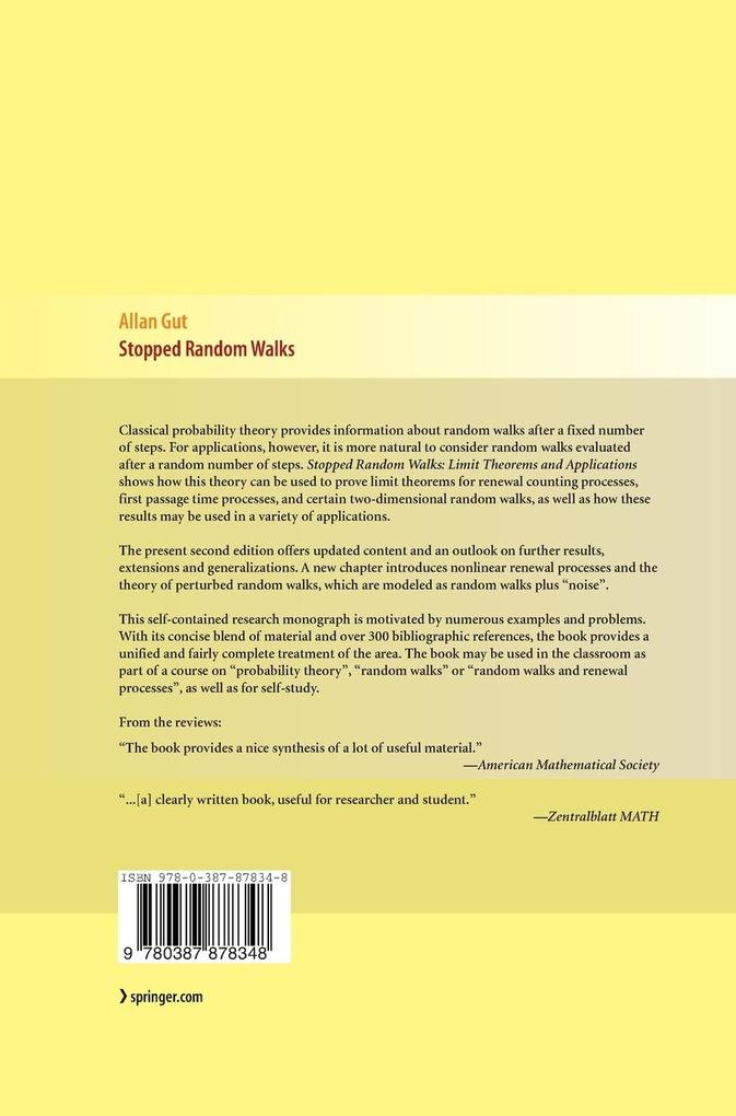 Weitere Ansicht: Stopped Random Walks | Allan Gut