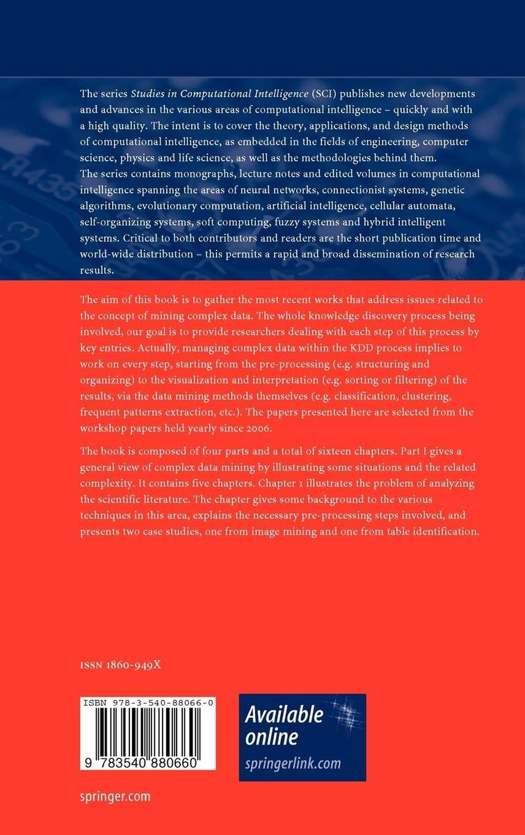 Weitere Ansicht: Mining Complex Data
