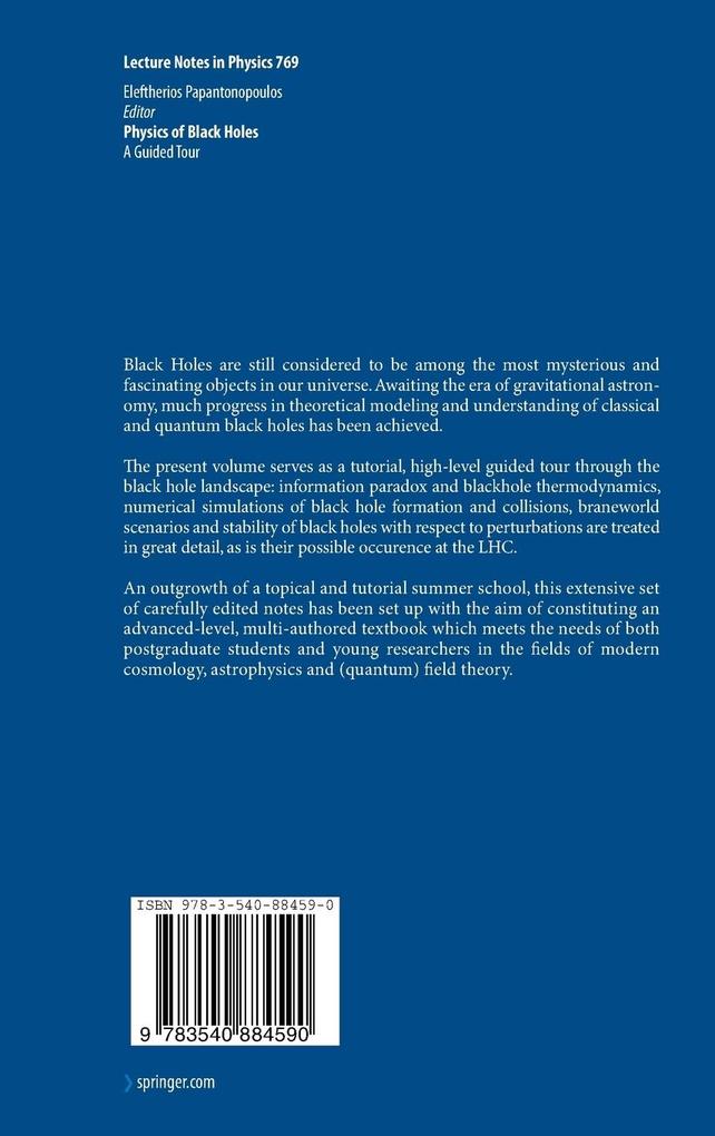 Weitere Ansicht: Physics of Black Holes