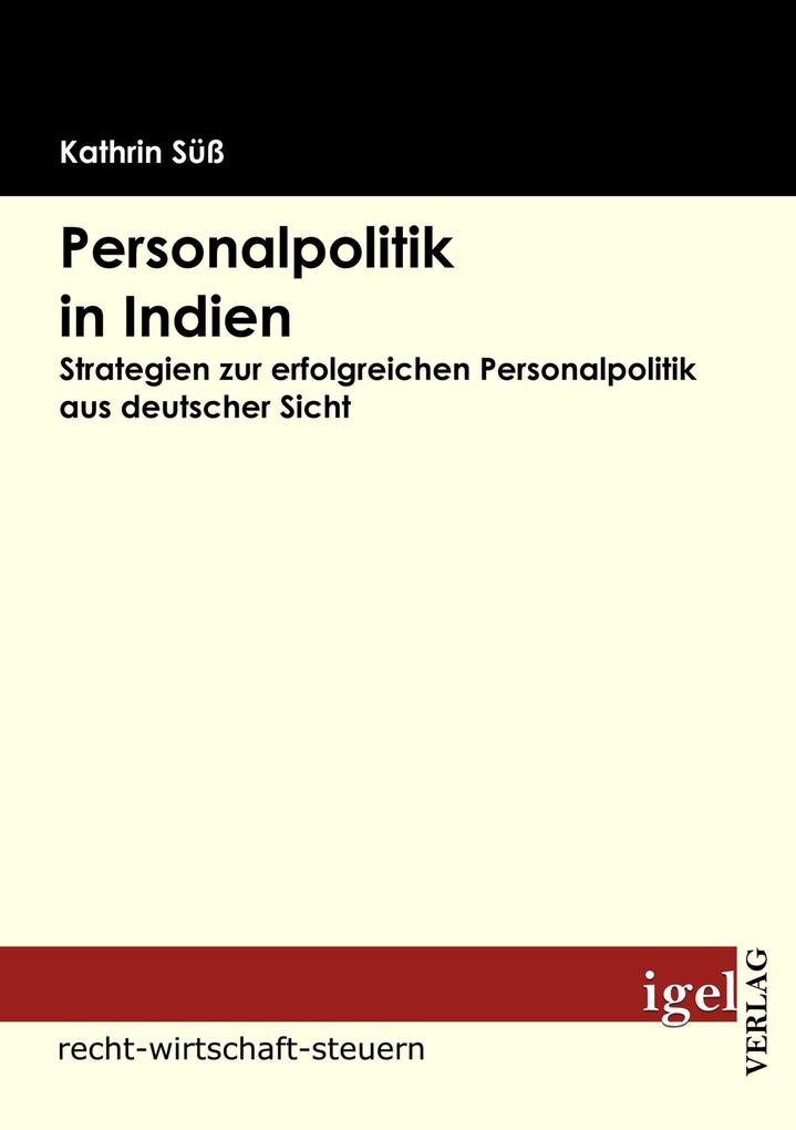 Produktbild: Personalpolitik in Indien | Kathrin Süß