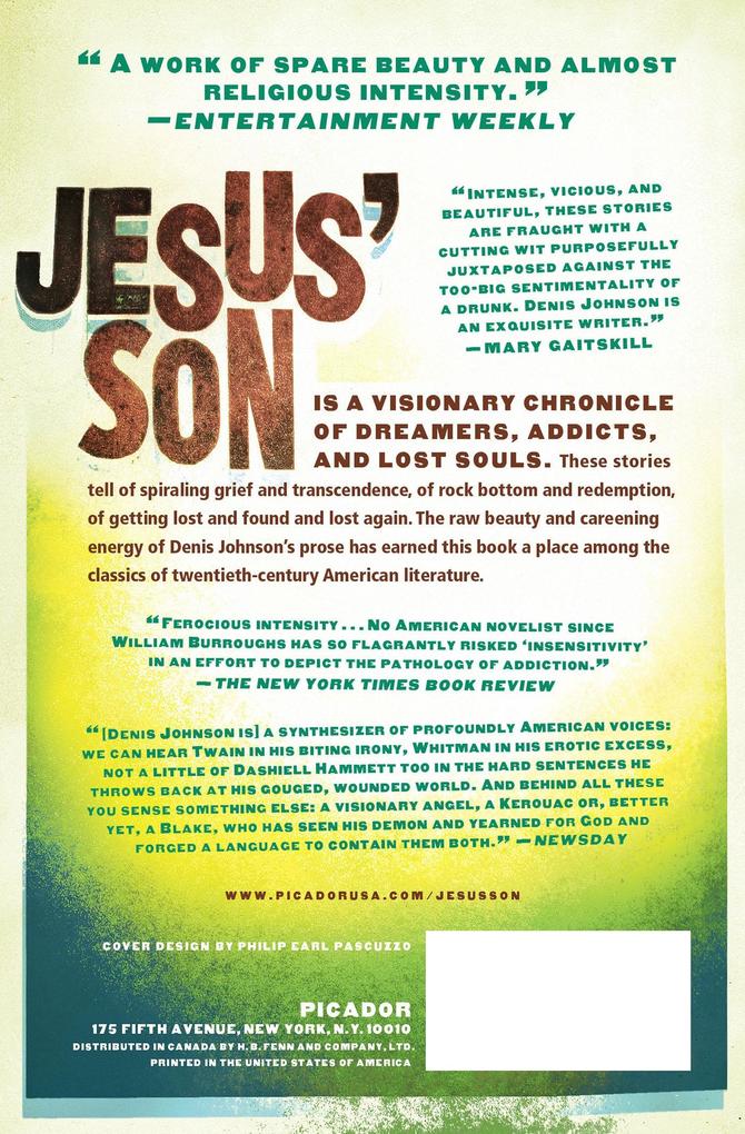 Weitere Ansicht: Jesus' Son | Denis Johnson