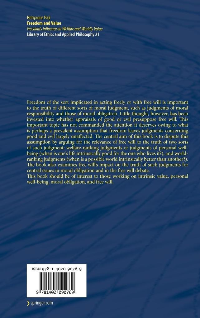 Weitere Ansicht: Freedom and Value | Ishtiyaque Haji