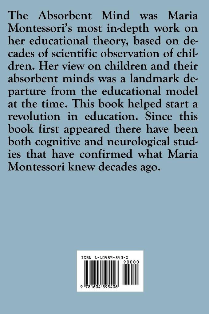 Weitere Ansicht: The Absorbent Mind | Maria Montessori