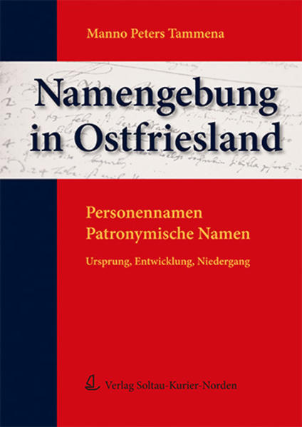 Produktbild: Namengebung in Ostfriesland | Manno P Tammena