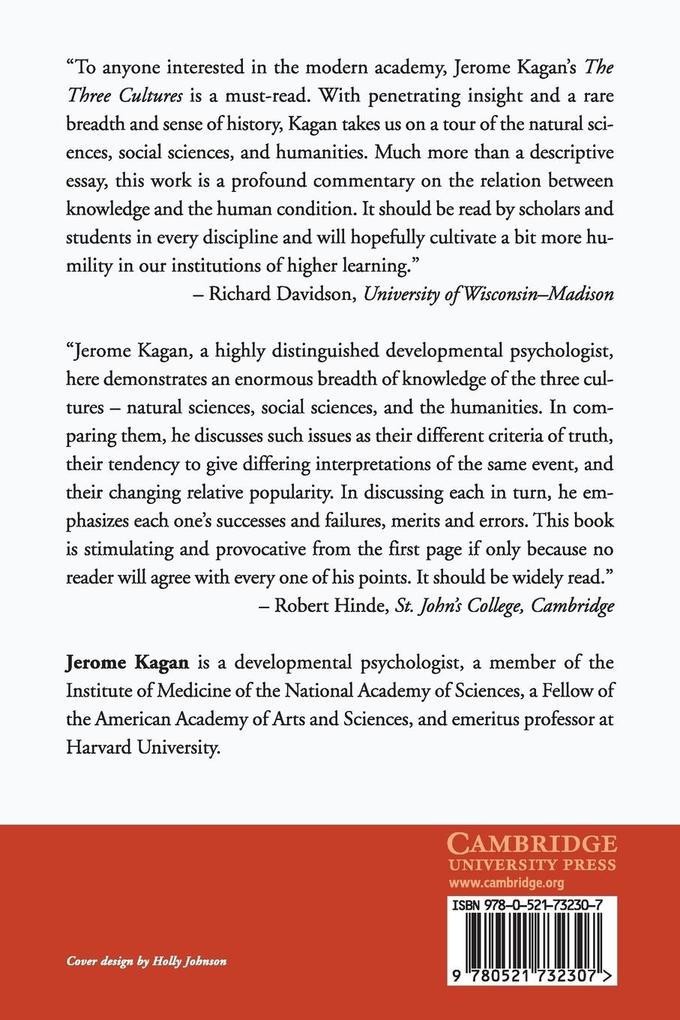 Weitere Ansicht: The Three Cultures | Jerome Kagan