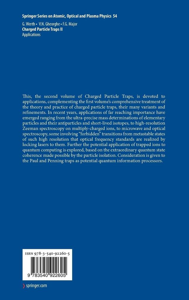 Weitere Ansicht: Charged Particle Traps II | Günther Werth, Viorica N. Gheorghe, Fouad G. Major