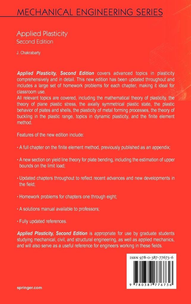 Weitere Ansicht: Applied Plasticity | Jagabandhu Chakrabarty