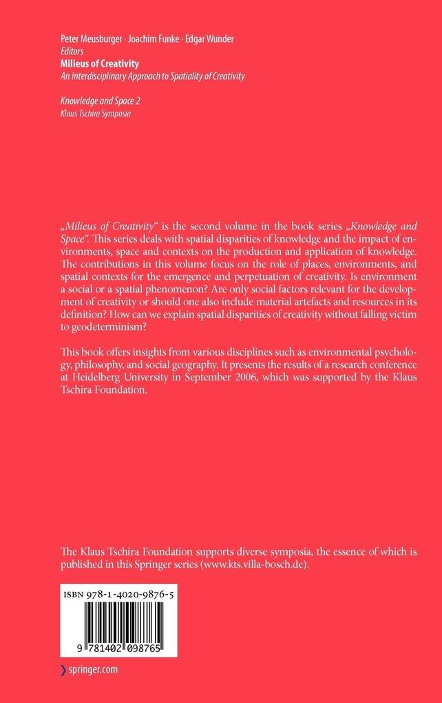 Weitere Ansicht: Milieus of Creativity