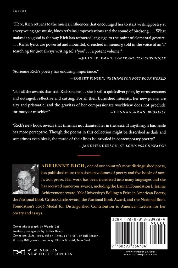 Weitere Ansicht: Telephone Ringing in the Labyrinth | Adrienne Rich