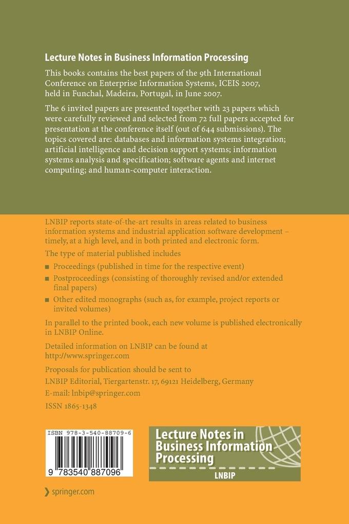 Weitere Ansicht: Enterprise Information Systems