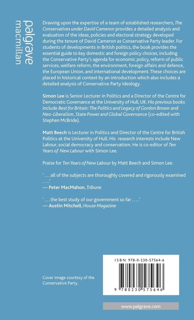 Weitere Ansicht: The Conservatives Under David Cameron