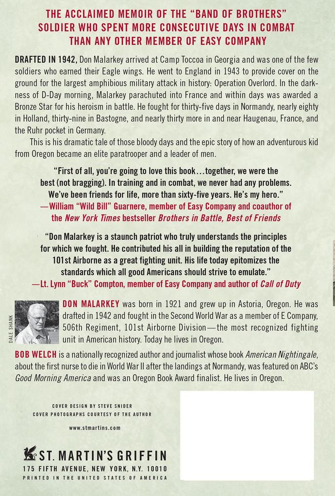 Weitere Ansicht: Easy Company Soldier | Don Malarkey, Bob Welch