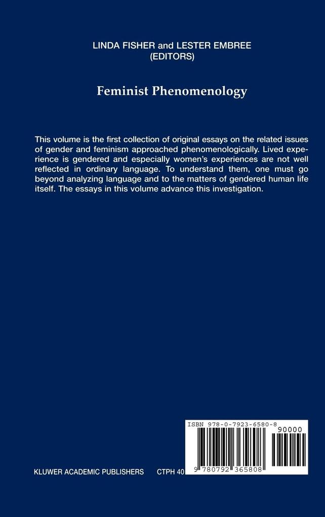 Weitere Ansicht: Feminist Phenomenology