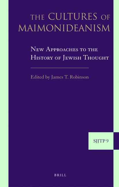 Produktbild: The Cultures of Maimonideanism