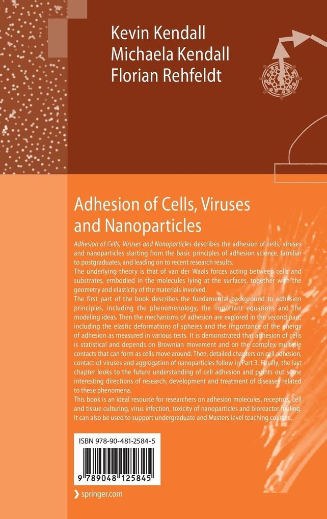 Weitere Ansicht: Adhesion of Cells, Viruses and Nanoparticles | Michaela Kendall, Florian Rehfeldt, Kevin Kendall