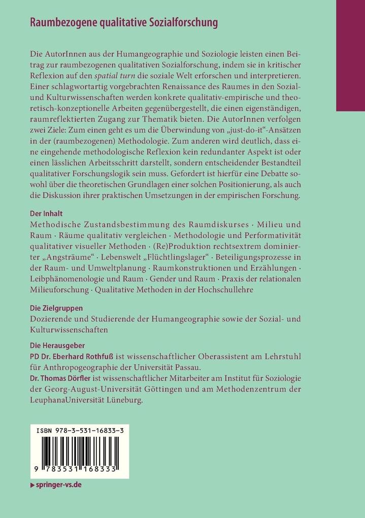 Weitere Ansicht: Raumbezogene qualitative Sozialforschung