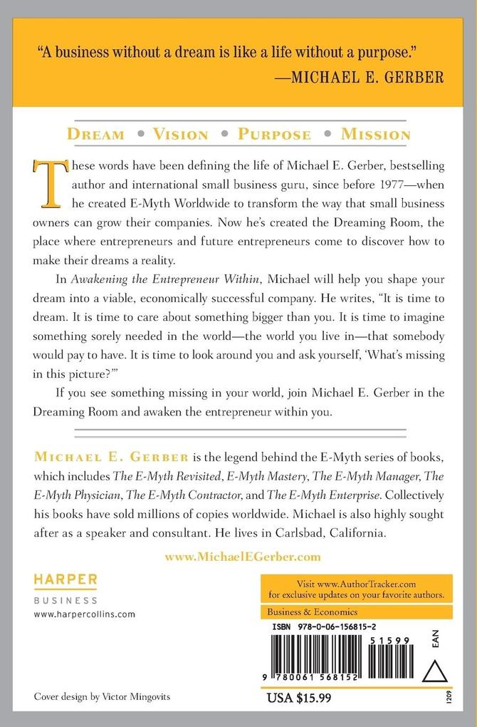 Weitere Ansicht: Awakening the Entrepreneur Within | Michael E Gerber