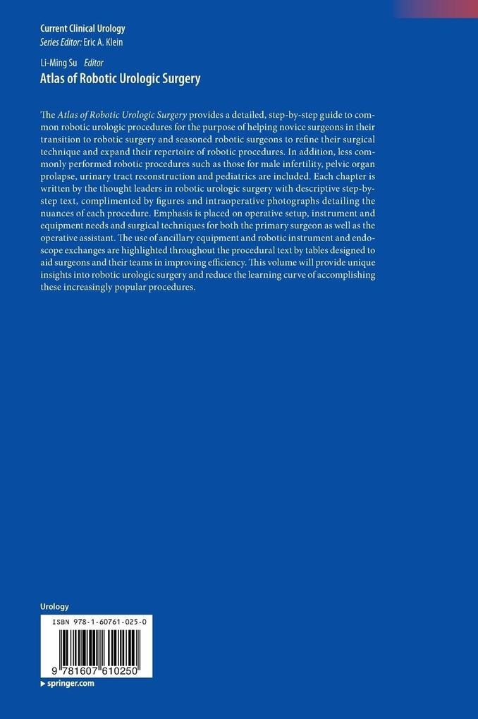 Weitere Ansicht: Atlas of Robotic Urologic Surgery