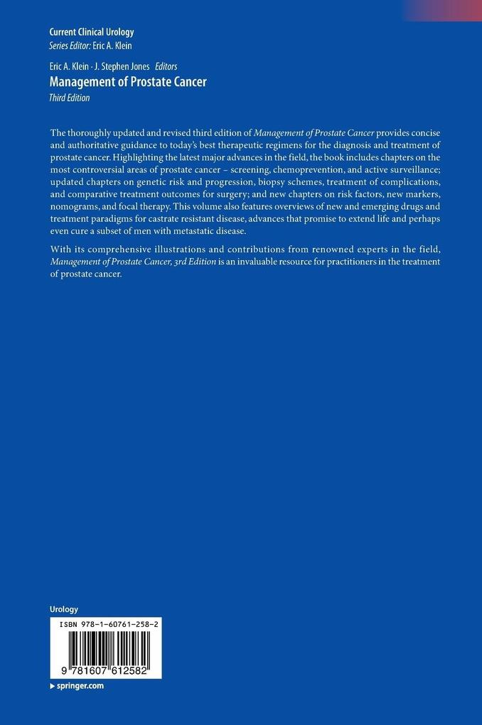 Weitere Ansicht: Management of Prostate Cancer