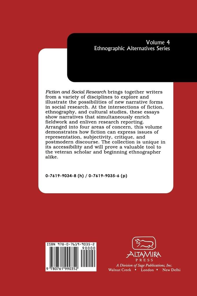 Weitere Ansicht: Fiction and Social Research