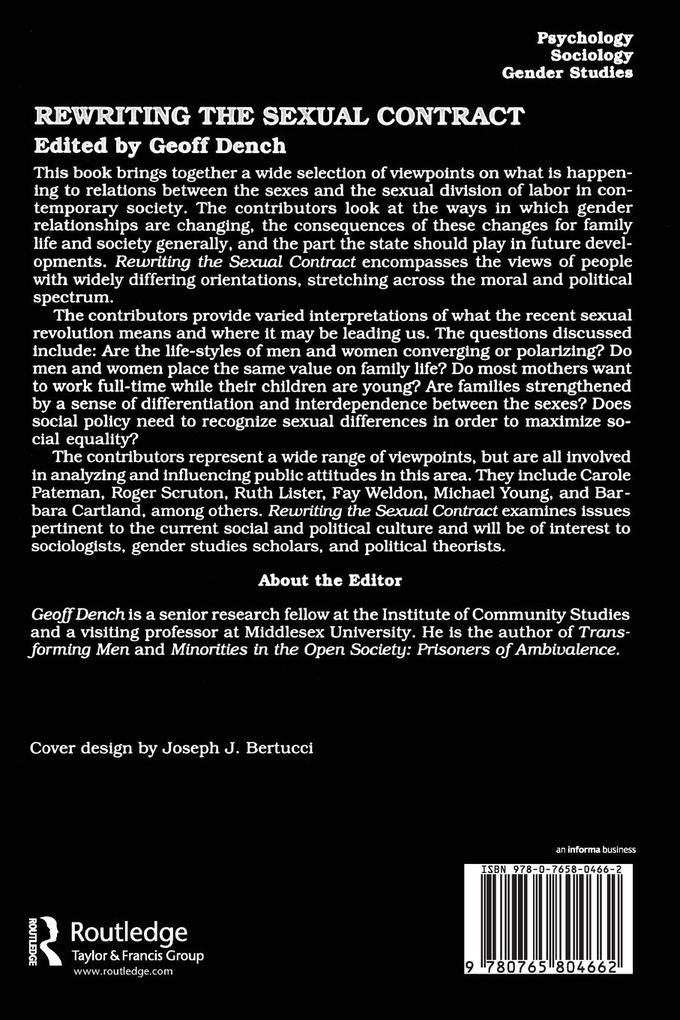 Weitere Ansicht: Rewriting the Sexual Contract | Dench Geoff