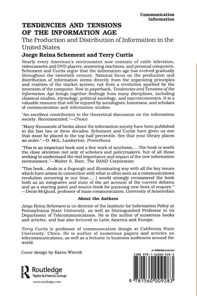 Weitere Ansicht: Tendencies and Tensions of the Information Age